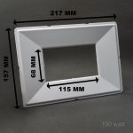 پک کامل بدنه پروژکتور 150-100 وات تمام آلومینیوم با شیشه سکوریت IP65 - تصویر 8